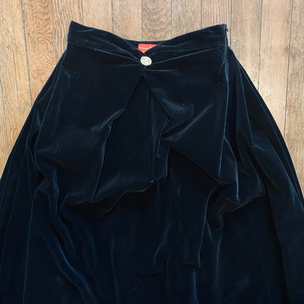 Vivienne Westwood Velvet Black Skirt